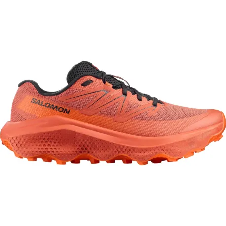 Pánska bežecká trailová obuv SALOMON Ultra Flow 2 M chili dragon fire black