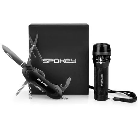 Náradie SPOKEY ZOOM Multifunction Tool Set in Gift Box: Knife + Flashlight with Strap