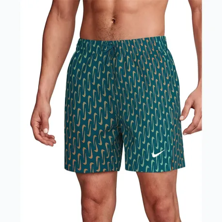 Pánske plavky NIKE SWIM Breaker Swoosh 5 GREEN ABYSS