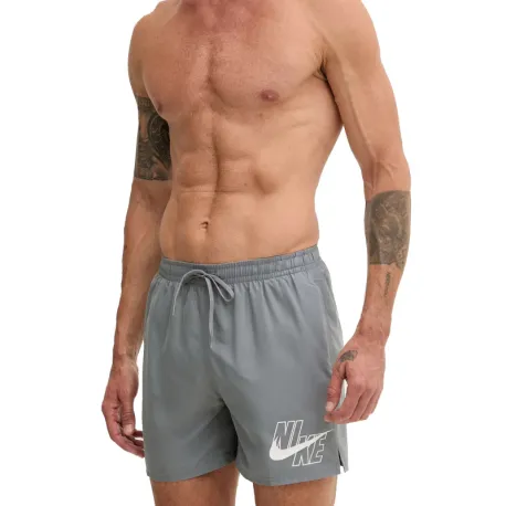 Pánske plavky NIKE SWIM Logo Lap 5 COOL GREY
