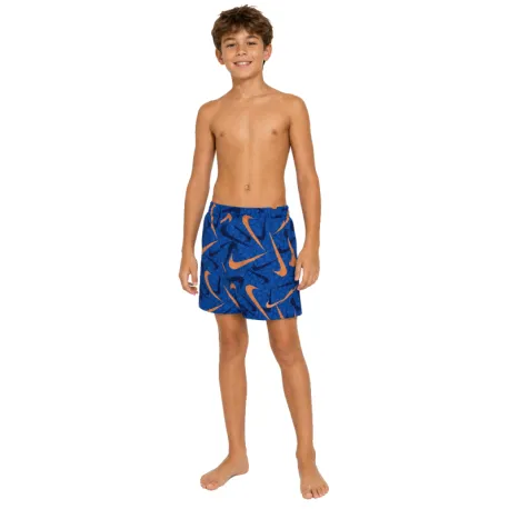 Chlapčenské plavky NIKE SWIM Breaker Pebble 4 BLUE CRYSTAL