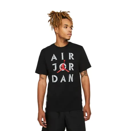 Pánske tričko s krátkym rukávom NIKE JORDAN AJ5 GFX SS CREW BLACK WHITE GYRED