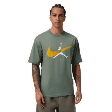Pánske tričko s krátkym rukávom NIKE Jordan Brooklyn VINTAGE LICHEN BRIGHT CITRON