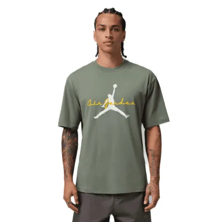 Pánske tričko s krátkym rukávom NIKE Jordan Brooklyn VINTAGE LICHEN BRIGHT CITRON SAIL