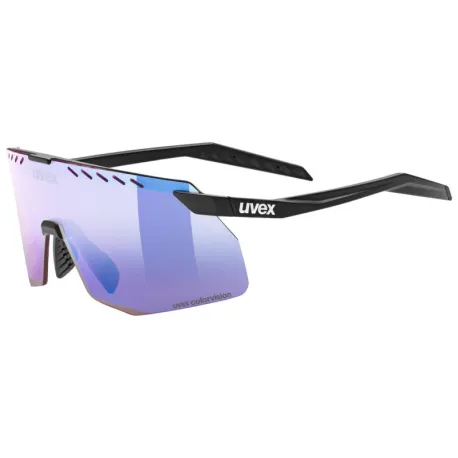 Cyklistické okuliare UVEX BRÝLE PACE STAGE S CV BLACK MATT MIR. BLUE (S5330732280)
