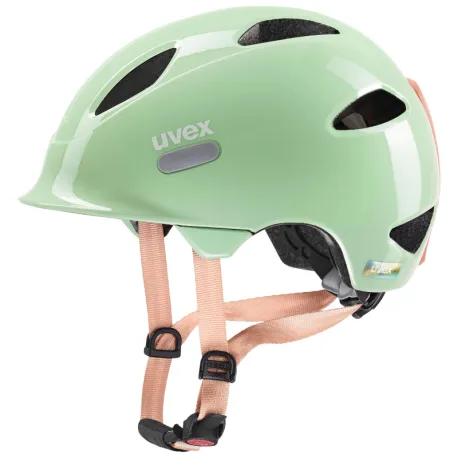 Detská cyklistická prilba UVEX dětská helma Oyo Mint Peach zelená