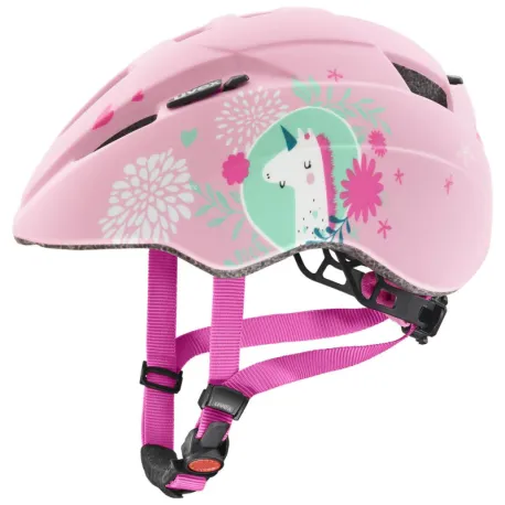 Detská cyklistická prilba UVEX dětská helma Kid 2 CC Pink Unicorn Matt růžová
