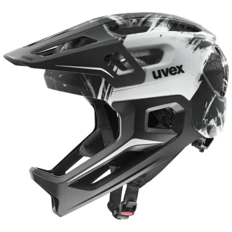 Cyklistická prilba UVEX HELMA REACT JR FULLFACE BLACK WHITE MATT (S4146980100)