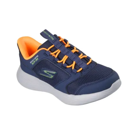 Chlapčenská rekreačná obuv SKECHERS Go Run 400 V2 Slip-Ins K navy orange