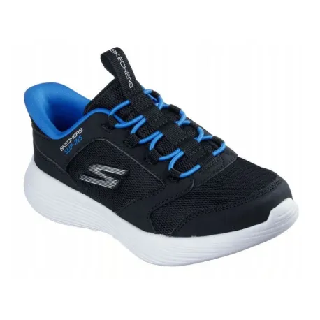 Chlapčenská rekreačná obuv SKECHERS Go Run 400 V2 Slip-Ins K black royal