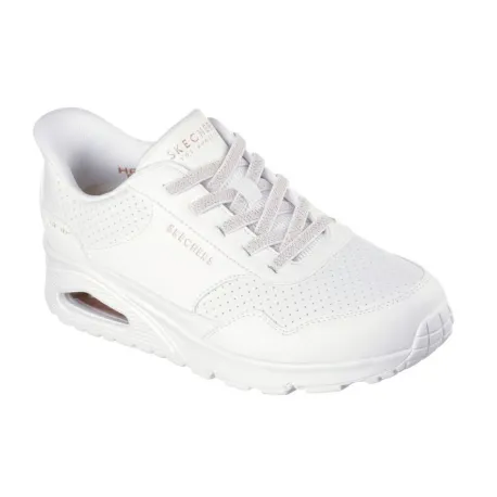 Dámska rekreačná obuv SKECHERS Uno Banksia Luxe Slip-Ins W white