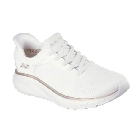 Dámska rekreačná obuv SKECHERS Bobs Squad Chaos Current Muse Slip-Ins W white gold