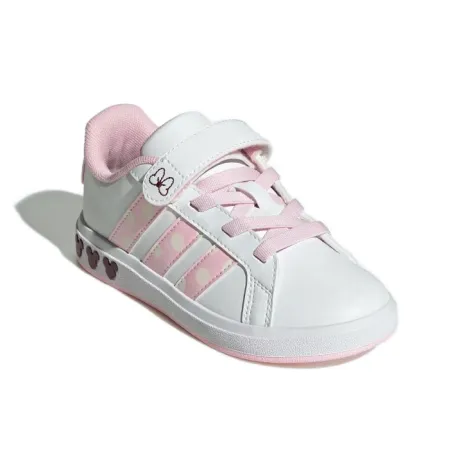 Dievčenská rekreačná obuv ADIDAS Grand Court Minnie K cloud white clear pink chalk white