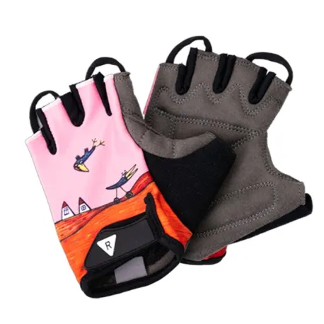 Dievčenské cyklistické rukavice RASCAL Kids Bike Gloves, pink