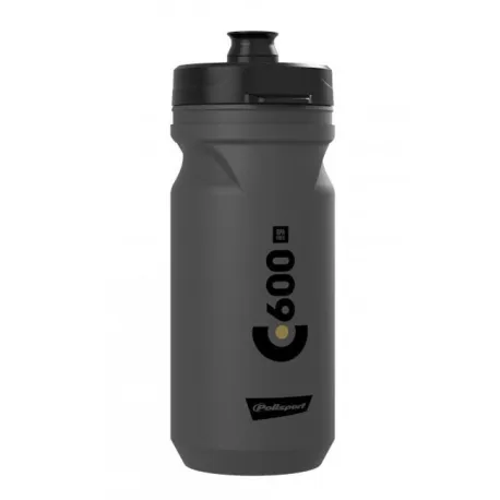 Fľaša na bicykel POLISPORT Láhev C600 0,6l, šedá