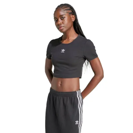 Dámske tričko s krátkym rukávom ADIDAS ORIGINALS ESS RIB TEE- BLACK