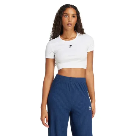 Dámske tričko s krátkym rukávom ADIDAS ORIGINALS ESS RIB TEE- WHITE