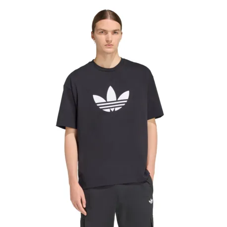 Pánske tričko s krátkym rukávom ADIDAS ORIGINALS TREFOIL T-SHIRT BLACK WHITE