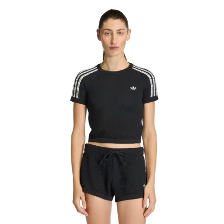 Dámske tričko s krátkym rukávom ADIDAS ORIGINALS CROCHET TEE BLACK
