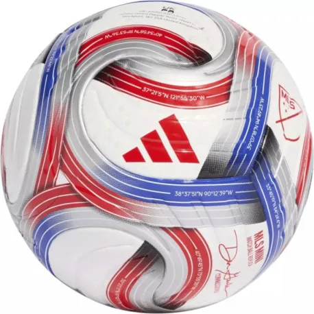 Futbalová lopta ADIDAS MLS MINI WHITE HIRBLU RED IRO