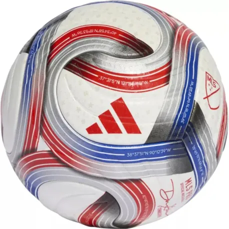 Futbalová lopta ADIDAS MLS PRO WHITE ROYBLU RED SIL