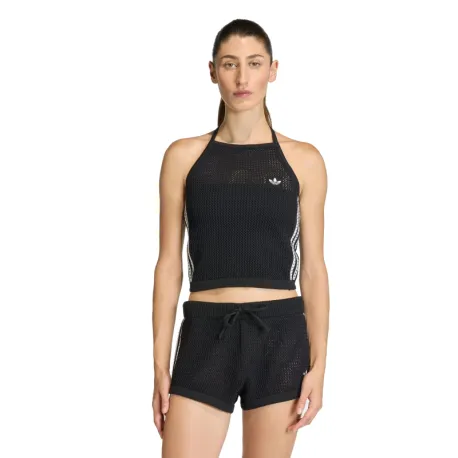Dámske tielko ADIDAS ORIGINALS CROCHET TOP BLACK