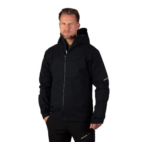 Pánska turistická softshellová bunda NORTHFINDER AMADEU-269black