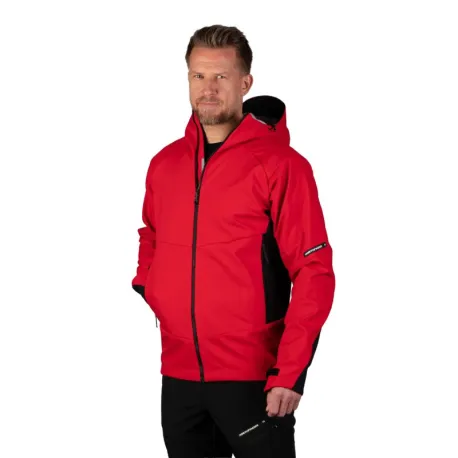 Pánska turistická softshellová bunda NORTHFINDER AMADEU-361redblack