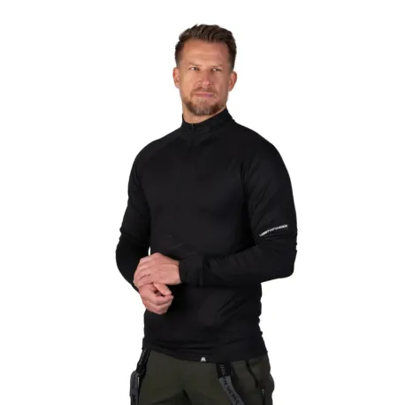 Pánska lyžiarska mikina s 1 2 zipsom NORTHFINDER BERTI-269black