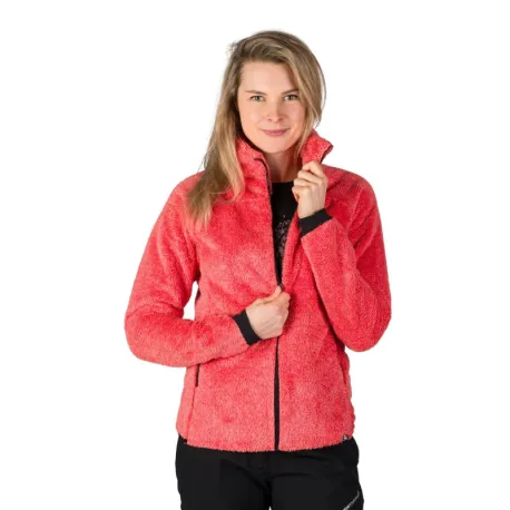Dámska zateplená turistická mikina so zipsom NORTHFINDER MARIANELA-490coral