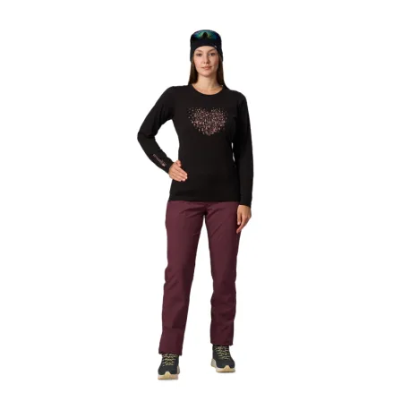 Dámske turistické tričko s dlhým rukávom NORTHFINDER ANGE-269black