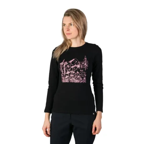 Dámske turistické tričko s dlhým rukávom NORTHFINDER MAYT-269black