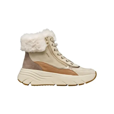 Dámske členkové zimné topánky GEOX Diamanta W beige