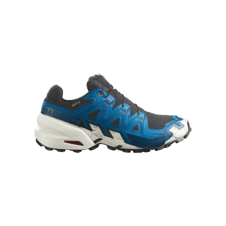 Pánska bežecká trailová obuv SALOMON Speedcross 6 GTX M black myconos blue vanilla ice