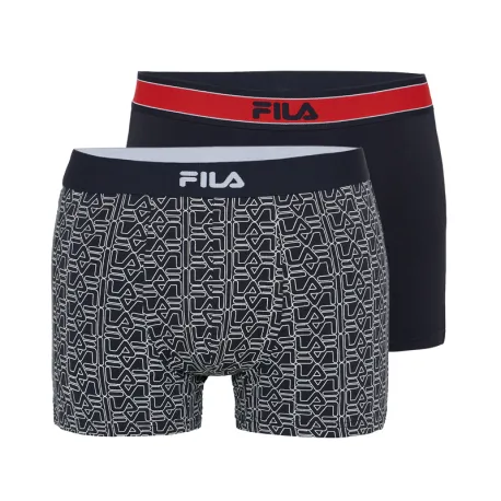 Pánske boxerky FILA 2 PACK-MAN BOXER ELASTIC WITH LOGO-999-Assorted