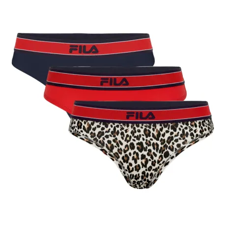 Dámske nohavičky FILA 3 PACKWOMAN STRING ELASTIC WITH LOGO-999-Assorted