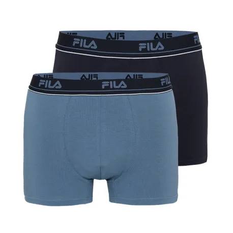 Pánske boxerky FILA 2 PACK-MAN BOXER ELASTIC WITH LOGO-653-China Blue