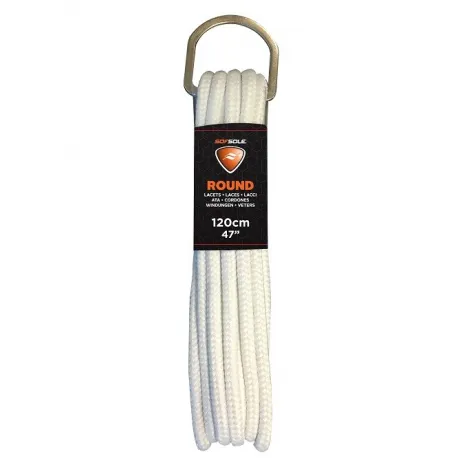 Šnúrky do topánok SOFSOLE ROUND White