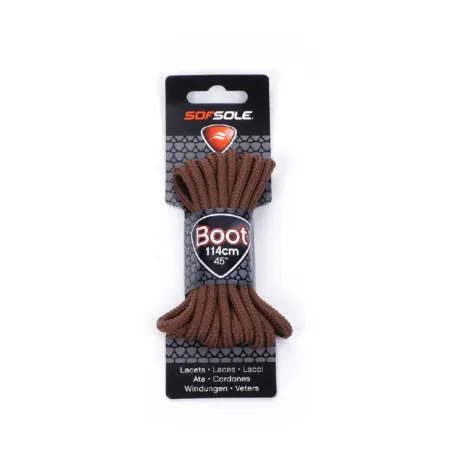 Šnúrky do topánok SOFSOLE LACES OUTDOOR 801935 LIGHT BROWN WAXED 114 CM