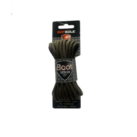 Šnúrky do topánok SOFSOLE LACES OUTDOOR 801966 DARK BROWN WAXED 114 CM