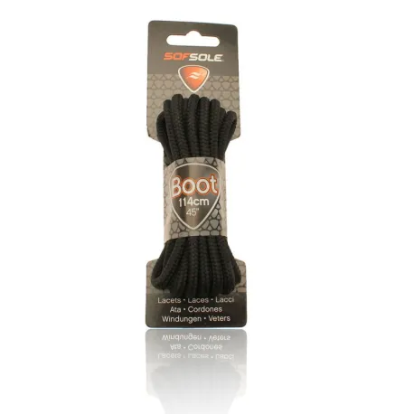 Šnúrky do topánok SOFSOLE LACES OUTDOOR 801973 DARK BROWN WAXED 152 CM