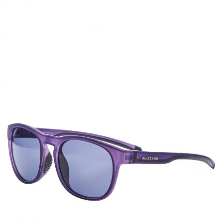 Slnečné okuliare BLIZZARD Sun glasses PCSF706130, rubber trans. dark purple, 60-14-133