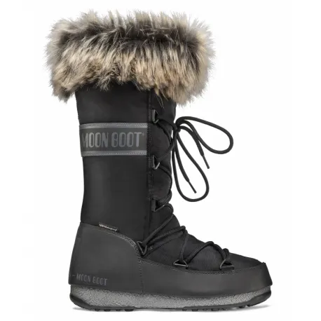 Dámske vysoké zimné topánky MOON BOOT MONACO HIGH, 001 black