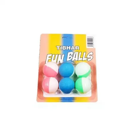 Stolnotenisové loptičky TIBHAR Tibhar Funballs, x6, bicoloured