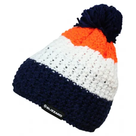 Zimná čiapka BLIZZARD Tricolor, blue white orange