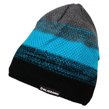 Zimná čiapka BLIZZARD Cube black blue grey