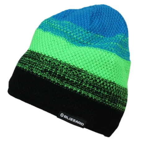 Zimná čiapka BLIZZARD Cube black neon green blue