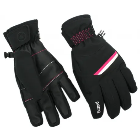 Dámske lyžiarske rukavice BLIZZARD Viva Plose ski gloves, black white pink