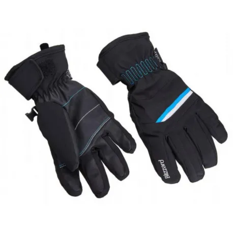 Dámske lyžiarske rukavice BLIZZARD Viva Plose ski gloves, black white turquoise