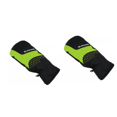 Juniorské lyžiarske rukavice palčiaky BLIZZARD Mitten junior ski gloves, black green